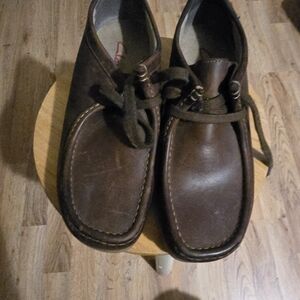 Clarks Brown Leather Chukka Boots
